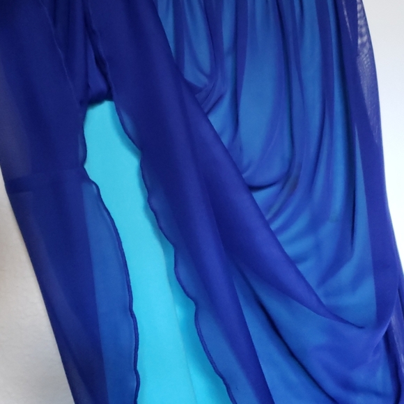 Blue Jeweled Dress - Picture 3 of 4